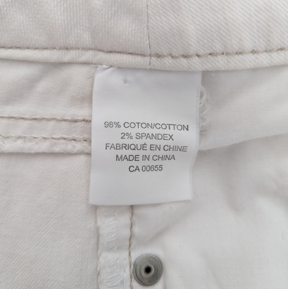 SMART Set white denim mini skirt with sparkling lace details size 16 - Picture 13 of 13